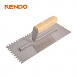 SKI - สกี จำหน่ายสินค้าหลากหลาย และคุณภาพดี | KENDO 45329 เกียงขัดมันสี่เหลี่ยมมีฟัน 0.7x120x280mm.